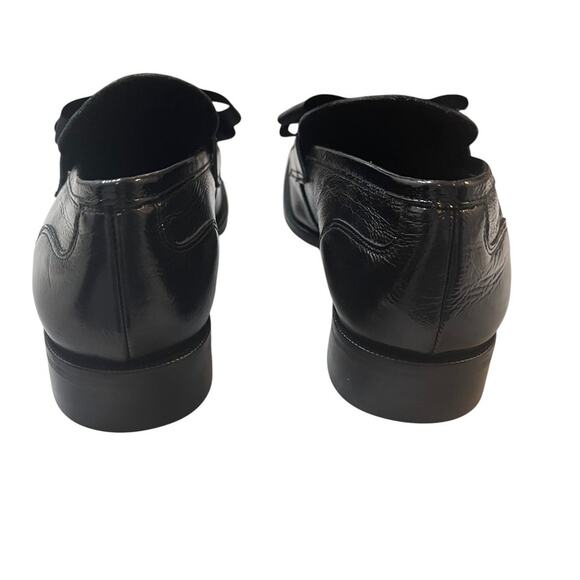 Maeve by Anthropologie Bow Square Toe Loafers in Black Size 39 / 8.5 US NEW - Picture 6 of 10